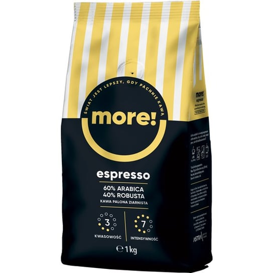 Kawa Astra More Espresso ziarnista 1kg ASTRA COFFEE & MORE