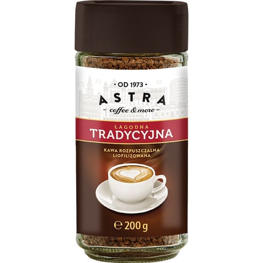 Kawa Astra Tradycyjna rozpuszczalna 200g ASTRA COFFEE & MORE