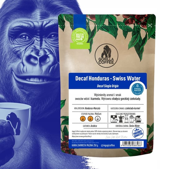 Kawa bezkofeinowa 1kg Honduras Swiss Water ziarno Ingagi Coffee