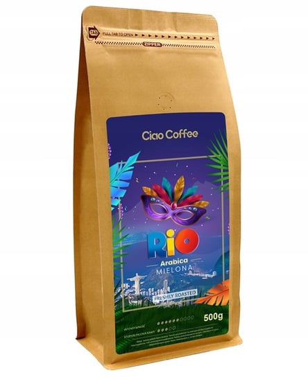 Kawa Ciao Coffee Rio Mielona Świeża Arabica 500G Ciao