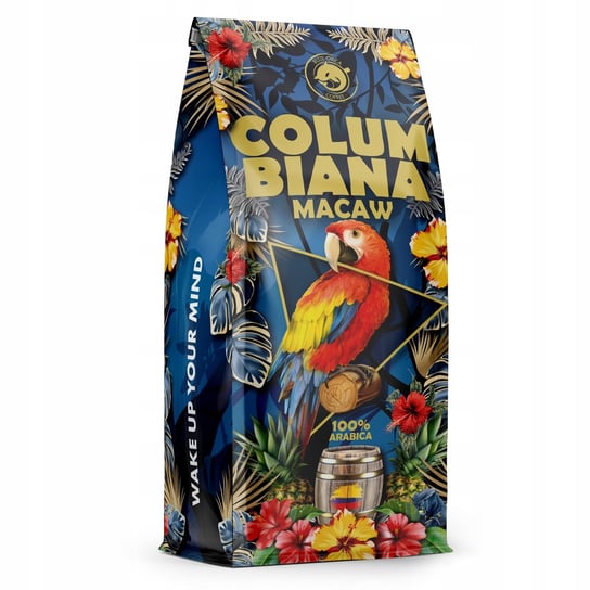 Kawa Columbiana Macaw Ziarnista Świeżo Palona -100% Arabica - Blue Orca 1 kg Blue Orca Coffee
