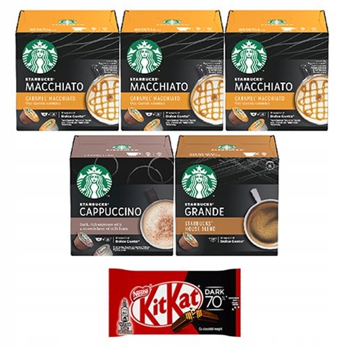 Kawa Dolce Gusto Starbucks kapsułki MIX 5 + Nestle
