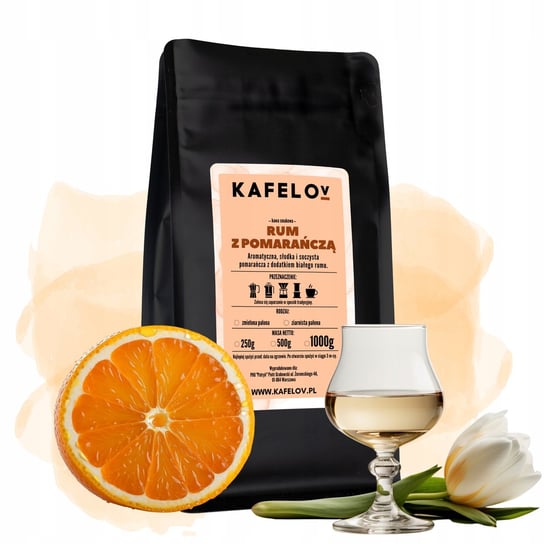 Kawa Kafelov smakowa RU M Z POMARAŃCZĄ 1KG mielona Kafelov