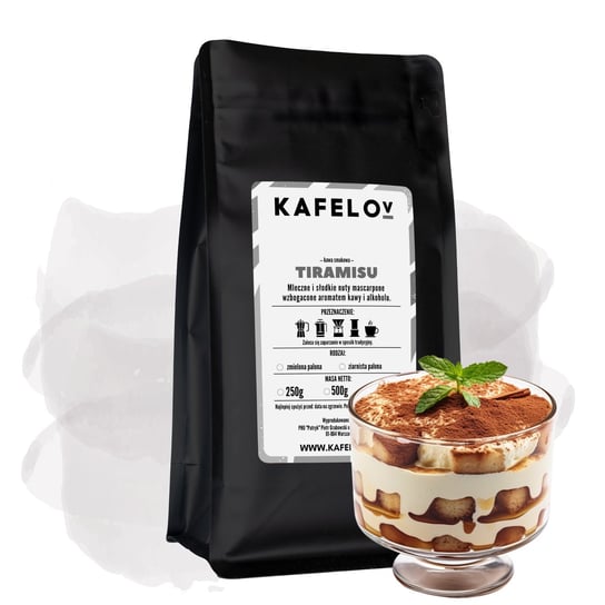 Kawa Kafelov smakowa TIRAMISU 250g mielona Kafelov