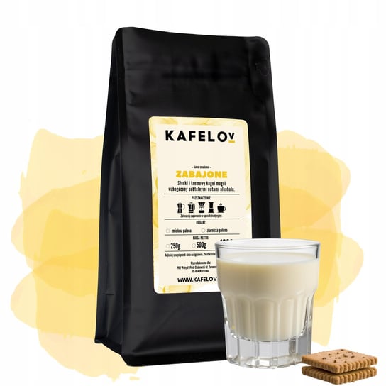 Kawa Kafelov smakowa ZABAJONE 500g mielona Kafelov