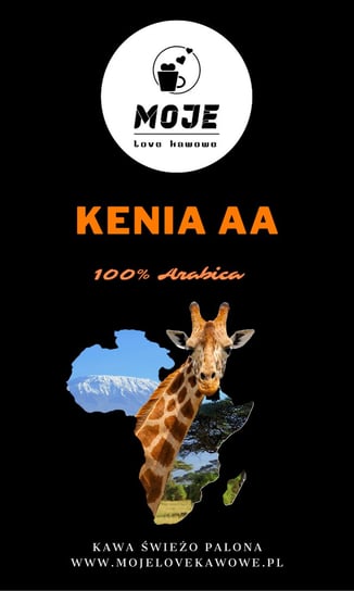 Kawa Kenia AA TOP 250g zmielona Moje Love Kawowe