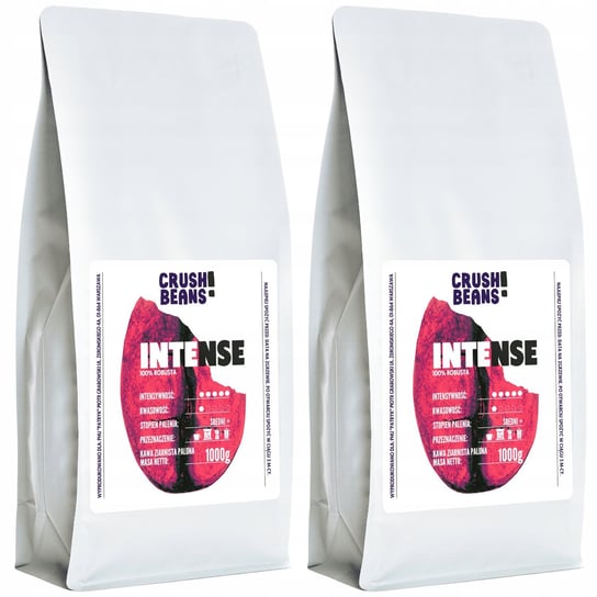 Kawa mielona 2kg INTENSE Crush Beans ZESTAW Kafelov