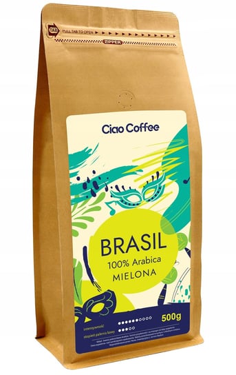 Kawa Mielona Brazylia 500G 100% Arabica Świeża72H Ciao