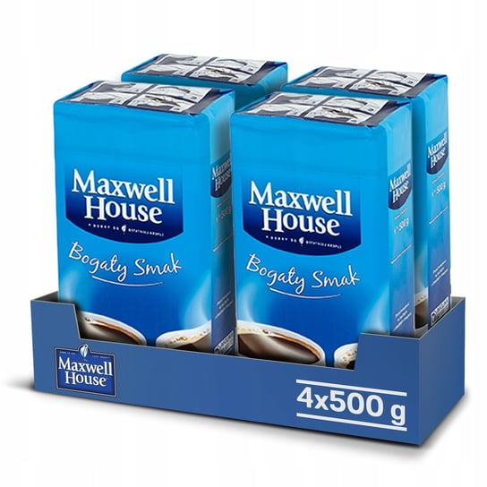 Kawa mielona Maxwell House zestaw 2 kg ( 4 x 500 g ) Maxwell House