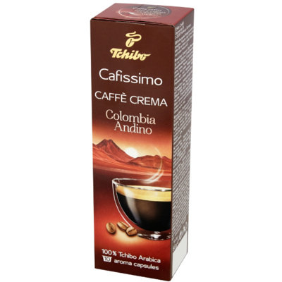 Kawa mielona w kapsułkach TCHIBO Cafissimo Caffe Crema Colombia Andino, 10x8 g Tchibo