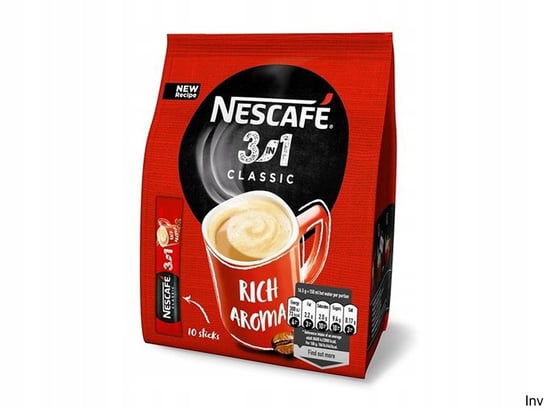 Kawa Nescafe Classic 3W1 Rozpuszczalna 10 X Paluszek 1,65G Nescafe