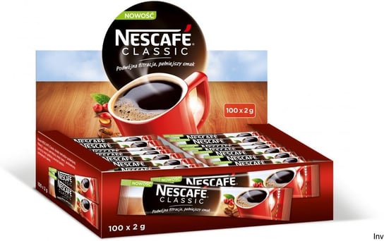 Kawa Nescafe Classic Rozpuszczalna 100 X Paluszek 2G Nescafe