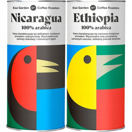Kawa NIKARAGUA ETIOPIA 100%Arabica z palarni Świeżo Palona Kiwi Garden