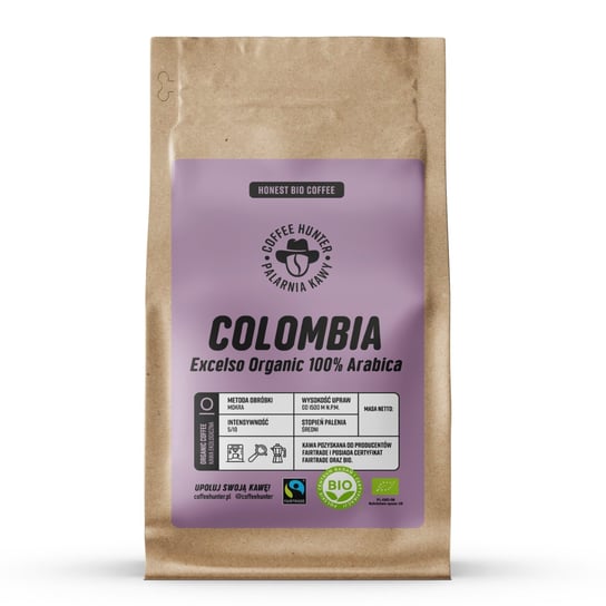 Kawa Organiczna Colombia Excelso Kawa Ziarnista - 1000 G COFFEE HUNTER