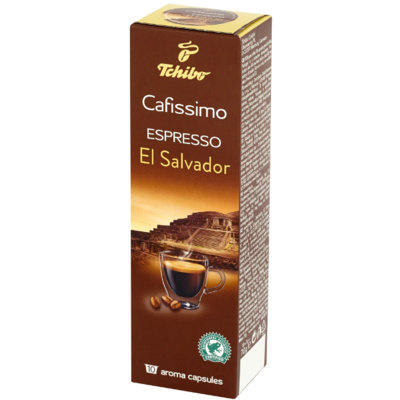 Kawa palona mielona w kapsułkach TCHIBO Cafissimo Espresso El Salvador, 10x7 g Tchibo