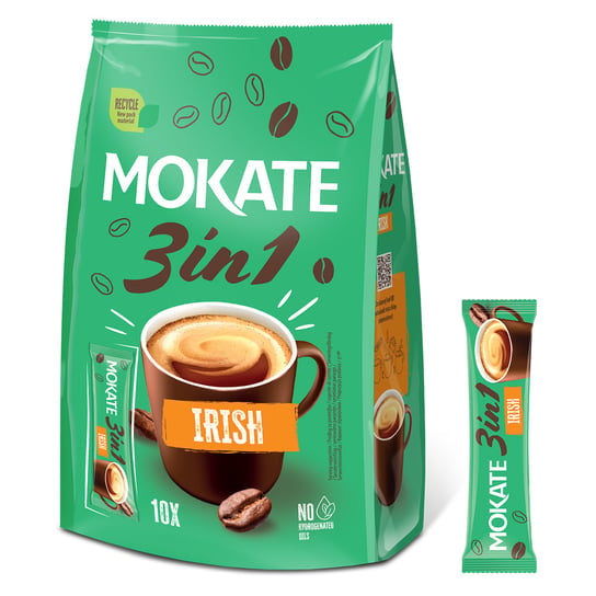Kawa Rozpuszczalna Instant Napój Kawowy 3in1 3w1 Irish Coffe Mokate 10szt Mokate