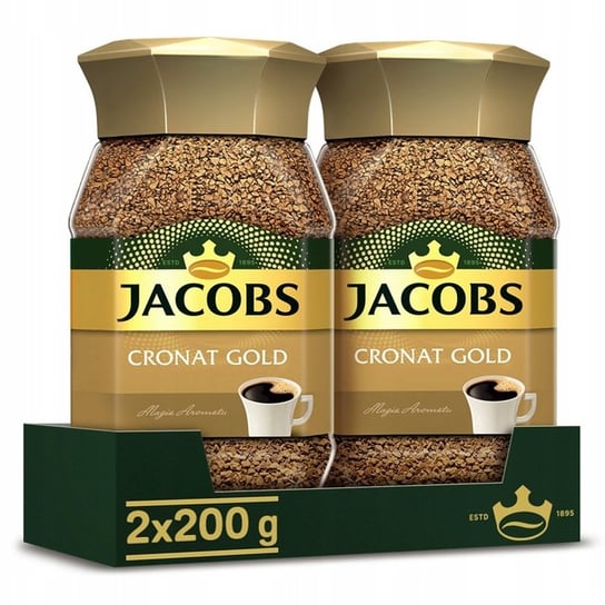 Kawa rozpuszczalna Jacobs Cronat Gold zestaw 2x 200g Jacobs