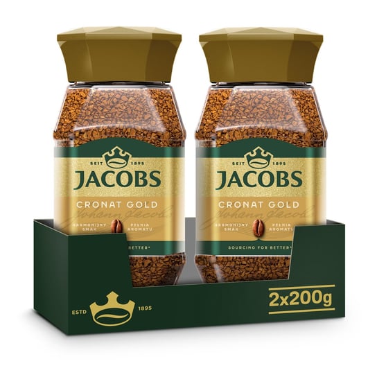 Kawa rozpuszczalna Jacobs Cronat Gold zestaw 2x 200g Jacobs