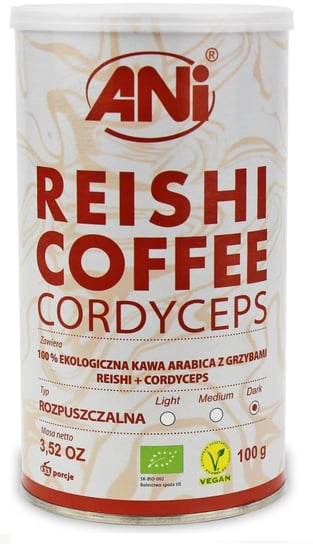 Kawa Rozpuszczalna "Reishi + Cordyceps" Bio 100 G - Ani Ani Magic