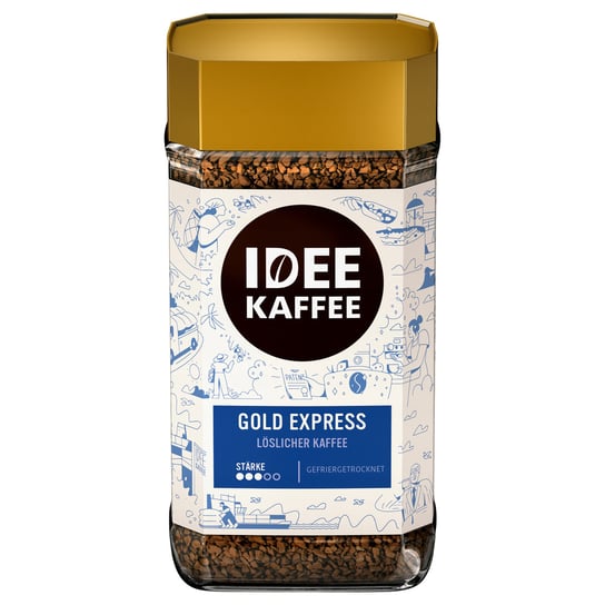 Kawa rozpuszczalna w słoiku J.J. DARBOVEN IDEE Kaffe Gold Express, 200 g J.J. Darboven