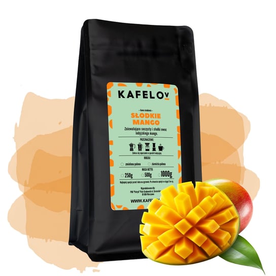 Kawa smakowa mielona 500g SŁODKIE MANGO Kafelov Kafelov