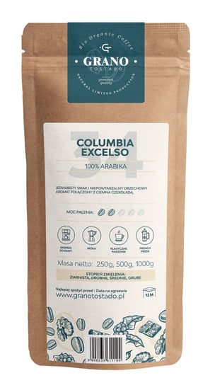 Kawa średnio mielona Granotostado COLUMBIA EXELSO 500g grano