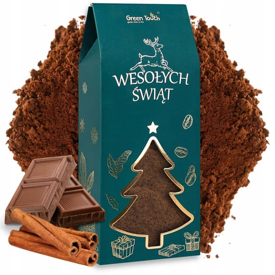 Kawa świąteczna mielona smakowa CHWILA PRZY KOMINKU 120 g w pudełku Green Touch
