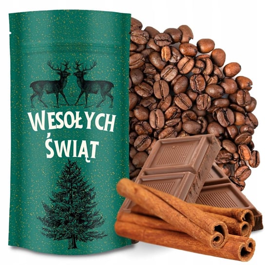 Kawa świąteczna ziarnista smakowa CHWILA PRZY KOMINKU 100 g na prezent Green Touch