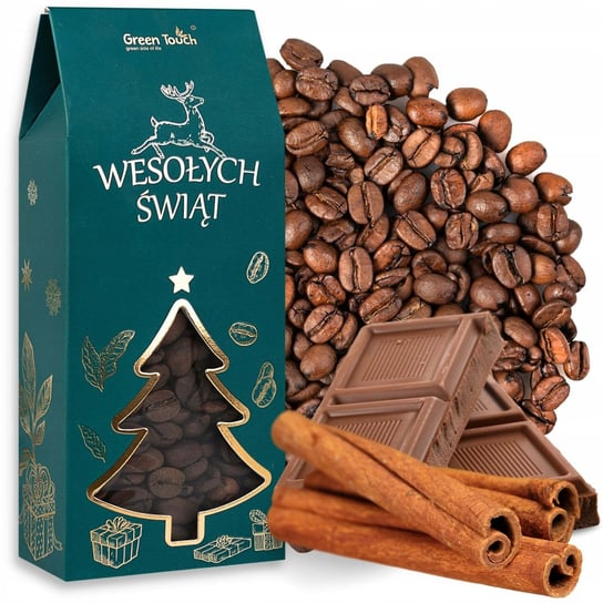 Kawa świąteczna ziarnista smakowa CHWILA PRZY KOMINKU 120 g w pudełku Green Touch