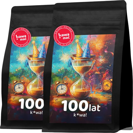 Kawa świeżo palona na urodziny 100 lat Brazylia 100% Arabica 2x250g KawaMać Kawa Mać