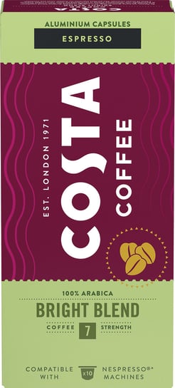 Kawa w kapsułkach Costa Coffee The Bright Blend kompatybilne z ekspresami Nespresso®* - 10 szt. Costa Coffee