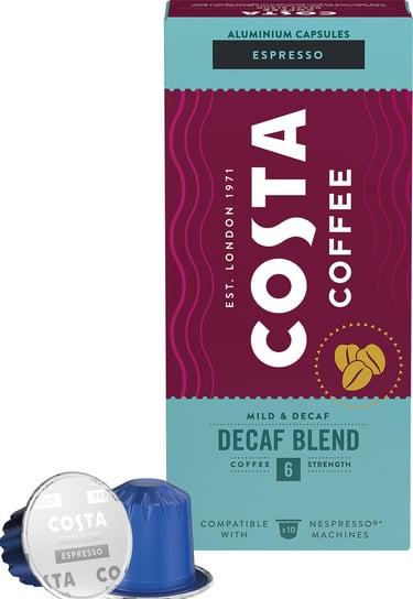 Kawa w kapsułkach Costa Coffee The Decaf Blend kompatybilne z ekspresami Nespresso®* - 10 szt. Costa Coffee