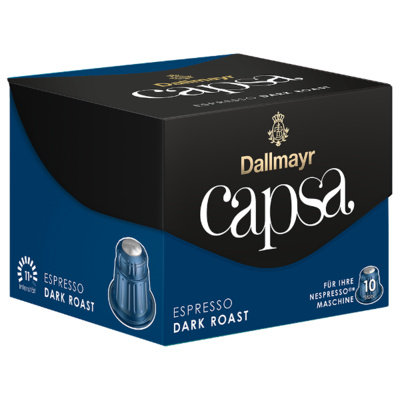 Kawa w kapsułkach DALLMAYR CAPSA Espresso Dark Roast, 10 szt. Dallmayr
