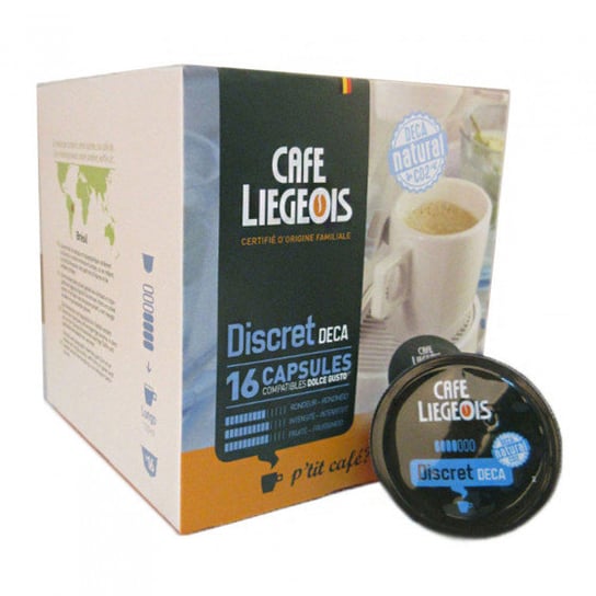 Kawa w kapsułkach Dolce Gusto® Café Liégeois „Discret Deca”, 16 szt. Cafe Liegeois
