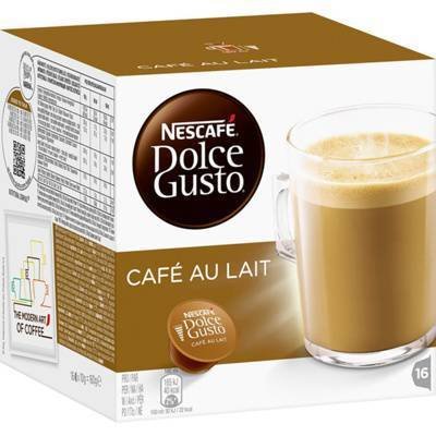 Kawa w kapsułkach NESCAFE DOLCE GUSTO Cafe au Lait, 16 kapsułek Nescafe Dolce Gusto