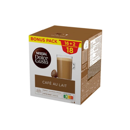 Kawa w kapsułkach NESCAFÉ® Dolce Gusto® Café Au lait, 18 szt. Inna marka