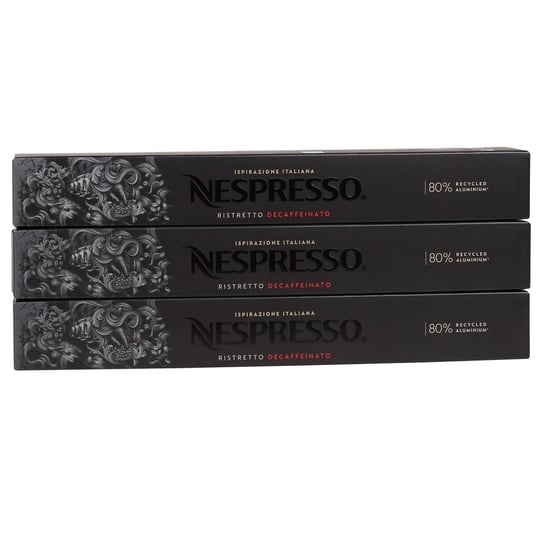 Kawa w kapsułkach o smaku Ristretto Decaffeinato, bezkofeinowa NESPRESSO 100 kapsułek NESPRESSO