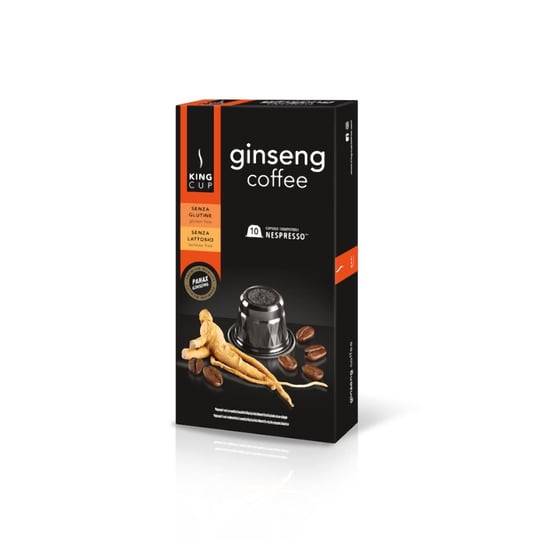 Kawa w kapsułkach z żeńszeniem z system Nespresso KING CUP ITALIA S.R.L., 10 kapsułek King Cup