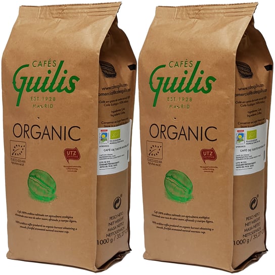 Kawa Ziarnista 100% Arabica Bio Organic 2Kg Guilis Cafes Guilis