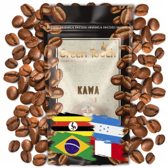 Kawa Ziarnista 100% Arabica Green Touch Blend 200 G Brazylia Uganda Peru Green Touch