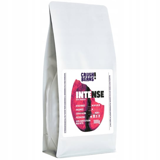 Kawa ziarnista 1kg INTENSE Crush Beans MOCNA Kafelov