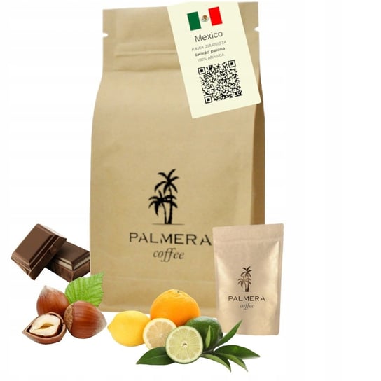 Kawa Ziarnista 1Kg Świeżo Palona 100% Arabica Mexico Palmera Coffee Eco Inna marka