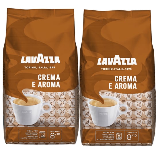 Kawa ziarnista 2 kg mieszana kremowa Lavazza Crema e Aroma 2x 1000 g włoska Lavazza