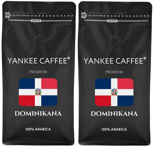 Kawa ziarnista 2kg 100% Arabica świeżo palona Dominikana Do ekspresu Yankee Caffee