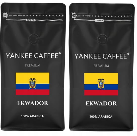 Kawa ziarnista 2kg 100% Arabica świeżo palona Ekwador Do ekspresu (2x1kg) Yankee Caffee