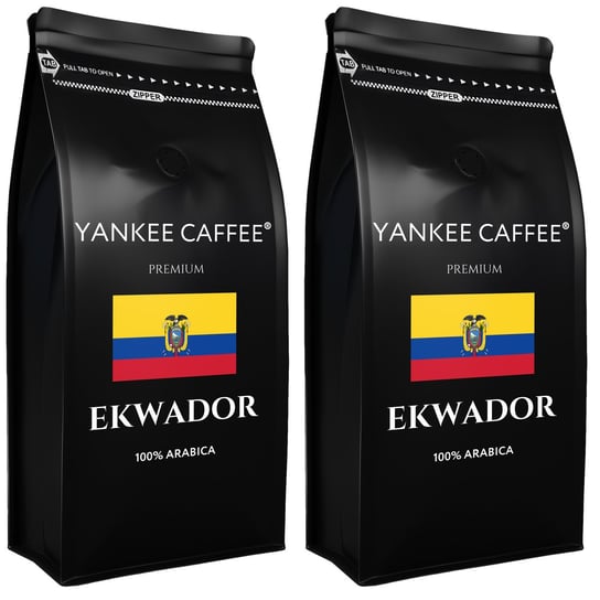 Kawa ziarnista 2kg 100% Arabica świeżo palona Ekwador Do ekspresu (2x1kg) Yankee Caffee