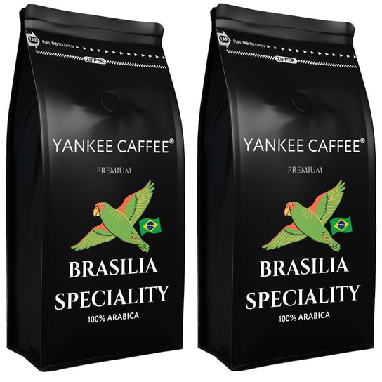 Kawa ziarnista 2kg ARABICA BRAZYLIA SPECIALITY (2x1kg) Wypalana według SCA Yankee Caffee