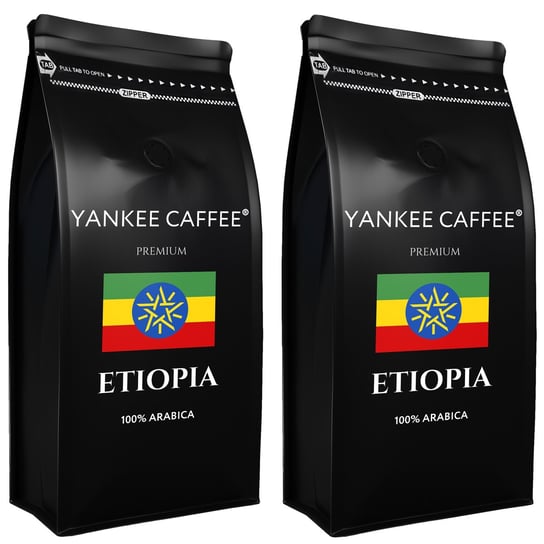 Kawa ziarnista 2kg Arabica świeżo palona Etiopia Do ekspresu i przelewu Yankee Caffee