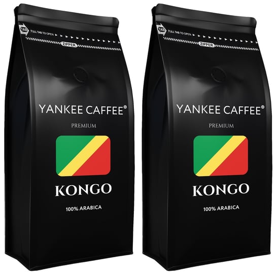 Kawa ziarnista 2kg Arabica świeżo palona Kongo Do ekspresu i przelewu Yankee Caffee