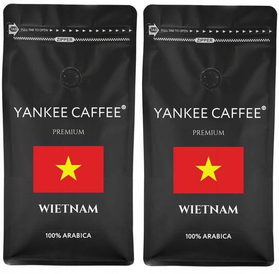 Kawa ziarnista 2kg Arabica świeżo palona Wietnam (2x1kg) Do ekspresu Yankee Caffee